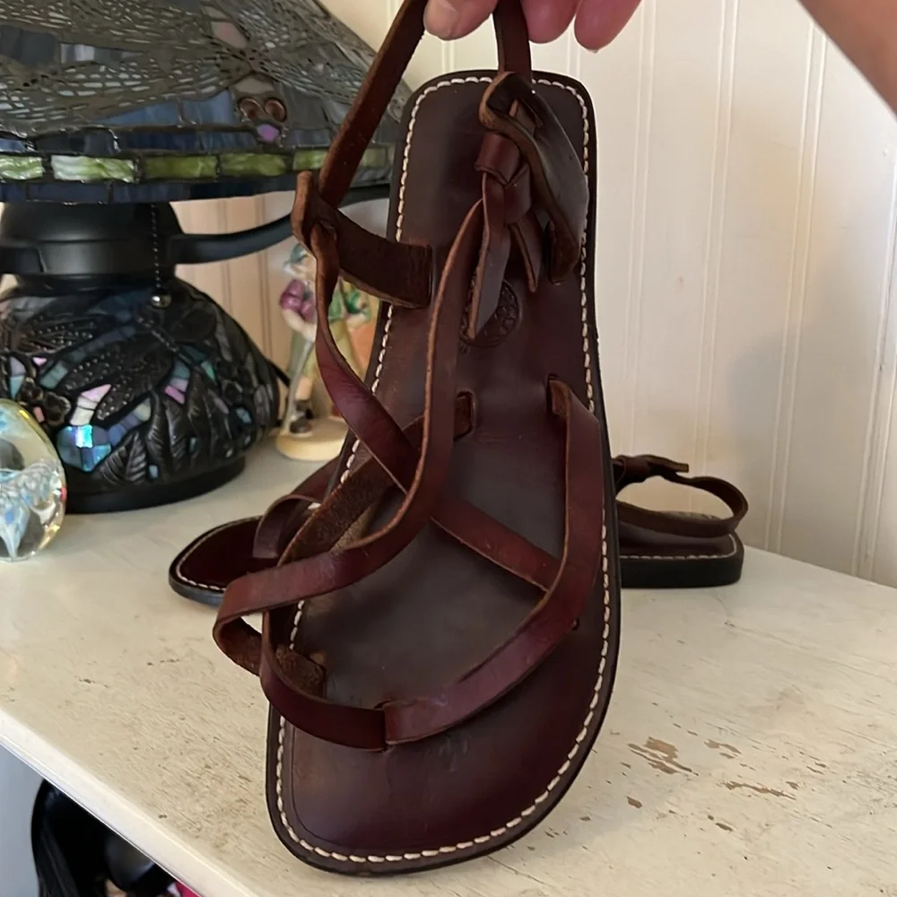 Island Sandals Hawaii leather strappy handmade